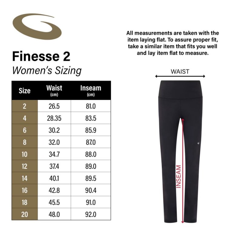Women's Finesse 2 Curling Pants - Velikost: 8